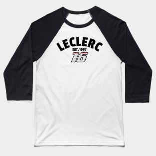 F1 Leclerc 16 Baseball T-Shirt